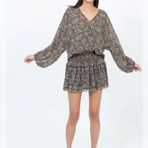 Ulla Johnson Samira Silk Mini Dress - Size 6